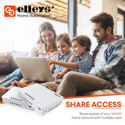 elleys' Elleys Retrofit Wi-Fi 6 Node Smart Switch For Home Automation | Fits Into Existing Switchboard And Works With Existing Wiring | App Control| Voice Compatibilty With Alexa, And More - (Pack Of 1) image 3
