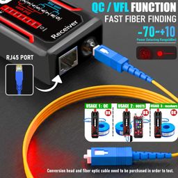 engine detox CALMORA NOYAFA NF-859GT Network Cable Tester with Optical Power Meter 10mw VFL,for RJ45 RJ11 CAT5 CAT6 POE/Phone Lines CAT3, LAN Tone Probe Kit NCV&Ethernet Wire Tracer Fiber Tester Network image 3