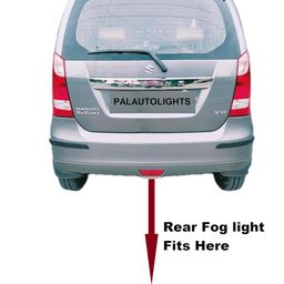 PALAUTOLIGHTS Rear Bumper Fog Light With Bulb and Coupler Compatible with Maruti Suzuki Wagon R (2010-2018), Halogen image 2