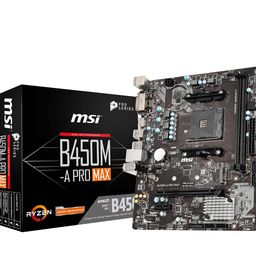 MSI B450M-A PRO MAX AMD AM4 DDR4 M.2 USB 3.2 Gen 1 HDMI M-ATX Motherboard image 1