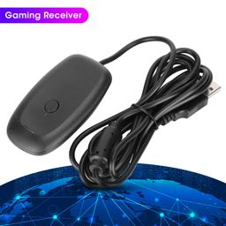 PUSOKEI Wireless Game Controller for , No Vibration PC Receiver Game Controller Wireless Adapter Console with USB Receiver for 360 image 5