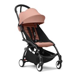 Stokke Babyzen YOYO3 Stroller from 6 Months - Includes Black Frame, Seat Cushion + Canopy - Folds in & Out in a Flash - Light & Compact - Carry-On Compatible - Ginger image 1