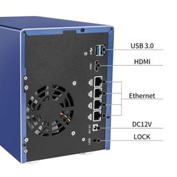 nkzkn U-NAS 2-Bay NAS Enclosure with SODIMM DDR4 (2GB) 2.5G Speed High Storage ESXI - J4125 Processor Quad Core Quad Thread image 3