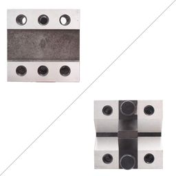 waltyotur V Block Set with Clamp Hardened Steel 90 Degree Angle Precision V Block Set 2-3/8 X 2-3/8 X 2 Multi-Use Gauge Gage Machinist Tool with Box image 5