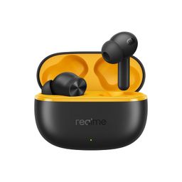 realme Buds T200 Lite Bluetooth in Ear Earbuds,4 Mic, AI ENC for Calls,48 Hours Total Playback with Fast Charging and Low Latency Gaming TWS,Google Fast Pair, with mic (Volt Black) image 1