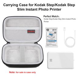 Elonbo Carrying Case for KODAK Step Instant Smartphone Photo Printer, Portable Mini Color Wireless Mobile Printer Travel Storage Protective Case, Mesh Pocket Fits KODAK Step Photo Paper, Black image 2