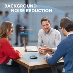 Anker Conference Microphone, PowerConf Bluetooth Speakerphone with 6 Mics, Enhanced Voice Pickup, 24H Call Time, USB C, Computer Conference Speaker Compatible with Leading Platforms, for Home Office image 2