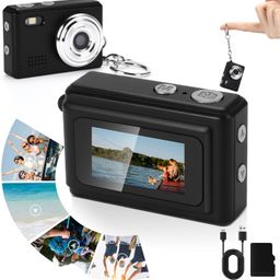 DIVINE Mini Digital Camera Keychain 1080p Small Portable Photo Video Camera 100 Mins Battery Life Micro Camcorder Recorder for Travel Study Recording (DDC-20) image 1