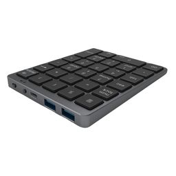 The Style Sutra Numeric Keypad Rechargeable with USB Hub for Desktop Notebook Grey image 1