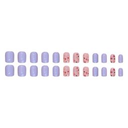 Buddy Jelly Trends Premium Designer 24pcs Stick-on Nails set, with Easy Glue Tab application, Nails are Reusable & Unbreakable (W1306) image 4