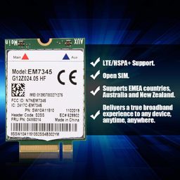 umiway Module Card, Easy to Use 4G Module Card EM7345 Card for Thinkpad 8 image 5