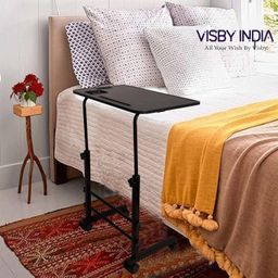 VISBY INDIA Office Table for Home/Writing Desk for Office/Folding Table for School/Folding Study Table/Work from Home - MultipurposeTable-> (Black Ajustable) image 4