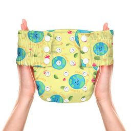 A Toddler Thing Pull-Up Cloth Diaper 2.0 with Insert | Stay Dry & Lasts up to 6Hrs | Adjustable Snap Buttons | Reusable & Rash Free | Fits Babies 5-16 kg | Go Green image 1