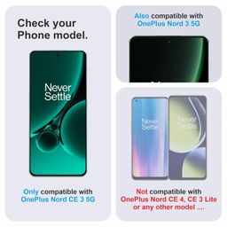 skyddshield Military-Grade Gorilla Tempered Glass Compatible with OnePlus Nord 3 and OnePlus Nord CE 3 (6.7 Inch) With Installation Kit | Edge to Edge Coverage | Black image 2