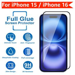 POPIO Military-Grade Gorilla Tempered Glass Compatible For iPhone 15 / iPhone 16 (Black) Edge To Edge Coverage With Easy Installation Kit for Smartphone image 4
