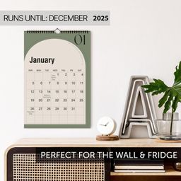 AccuPrints 2025 -Size 12 by 18 inch Wall Calendar Large Dates with Space for Marks/Notes image 2