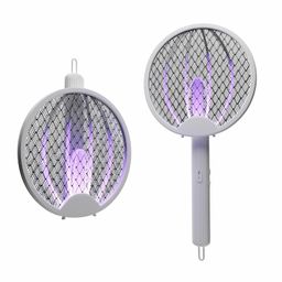 Vismac Foldable Mosquito Racket with UV Light Rechargeable USB Electric Mosquito Racket High-Performance Mosquito Bat for Home, Office & Outdoor | Durable, Portable Bug Zapper image 1