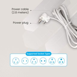 ZEBRONICS ZEB-PS4301 2500 WATTS Power Extension Socket with 4 Universal sockets image 5