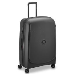 delsey paris Belmont Plus 76 cms Large Check-in Polypropylene Hard Sided 8 Wheels Spinner and Expandable Suitcase/Trolley Bag for Travel with ®SECURI TECH Zip- Black image 2