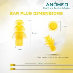 Anomeo Ear Plugs for Industrial Sounds| Best for Professional| Comes with special protective case| For multiple uses Yellow image 5