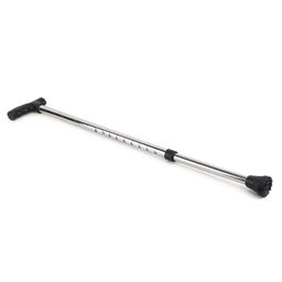 DPCP Adjustable, Lightweight and Durable Walking Stick | for Elderly, Disabled or Handicapped | Walking Cane with Non Slip Rubber Tip Base & Comfortable Hand Grip with Silver Coat image 2
