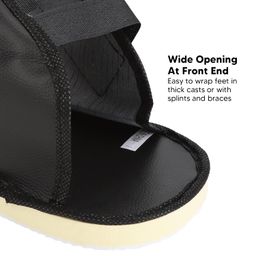 bucs Cast Shoe, Post Operative Shoe Hook and Fixing Shock Absorbing Adjustable for Broken Toe (L) image 4