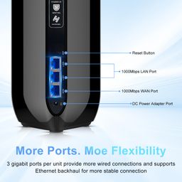 Wiflyer AX3600 WiFi 6 Dual Band Gigabit Wireless High Speed Router, 802.11ax Internet Router, Strong Signal and Wide Coverage, S600 image 5