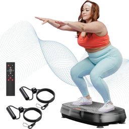 SOBO Crazy Fit Vibration Plate for Home Weight Loss Exercise Machine with Different Programs Full Body Exercise Oscillation Fitness Workout 1 Year Warranty image 1