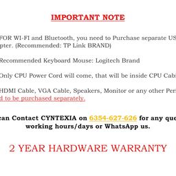 Cyntexia Computer Desktop Gaming PC (Core i7-4770 | 16GB RAM | 512GB SSD | GT 710 2GB DDR3 GPU | Ethernet | Win 11) Basic Software Installed image 2