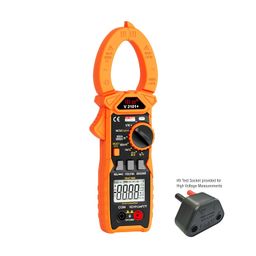 VAR TECH Digital Clamp Meter V 2101+ True Rms 1000 A Ac Dc 1500/1000 V Dc/Ac Auto Ranging, 6000 Counts, High Precision With Ncv, Vfc, In Rush Current, Low Z,Temperature,Frequency,Live Test, Orange image 2