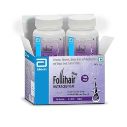 Follihair New By Abbott Helps Nourish & Strengthen Hair Follicles Tablet, Amino Acids, Vitamins, Minerals & Natural Extracts Twin Pack (30 X 2), 1 count, 30 capsules image 1
