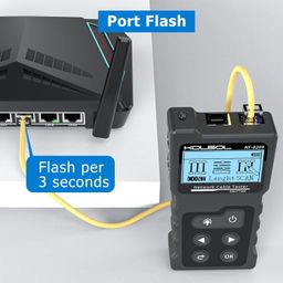 kolsol Network Cable Tester, Poe Cable Tester for CAT5e/CAT6/CAT6a, Ethernet Network Tester with NCV, NF-8209 Network Cable Tracker, Test Fault Distance Location and Length Measurement by TDR image 4