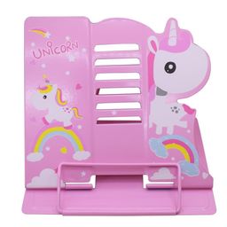 2HEET Metal Reading Stand Reading Stand Cookbook Holder Multifunctional Bookend Book Stand Children's Bookends Book Stand Multifunctional Bookshelf (Metal Reading Stand Unicorn) image 5