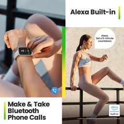 Amazfit Bip 5 Unity 46mm Smartwatch, Bluetooth Phone Calling, 120+ Sports Modes, 11-Day Battery, Watch Face, 24 Hour Health Monitoring, 1.91" High-Resolution Display, Android/iOS (Grey) image 2