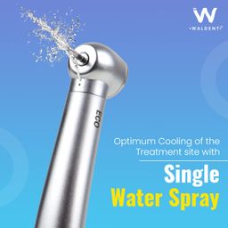 Waldent Eco Plus Airotor Handpiece | Super Torque, High-Performance Dental Tool | Lightweight, Durable Stainless Steel with Push Button | Quiet & Smooth Operation for Precise Procedures image 5