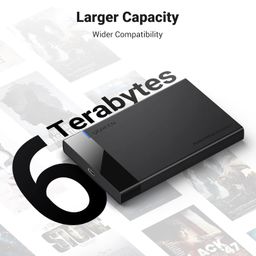 UGREEN 2.5" USB C to SATA III Hard Drive Enclosure 6Gbps Support UASP & Trim, External Adapter Compatible with WD Seagate Toshiba Hitachi PS4 Xbox Router image 3