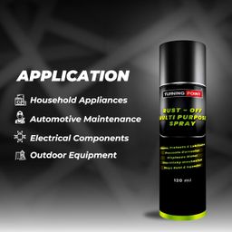 turning point natural care Turning Point Rust Off Multipurpose Spray 120ml Pack of 2 | Powerful Spray With Advance Formula Of Rust Dissolver & Surface Protectant For Instant Rust Removal For Bike & Home image 4