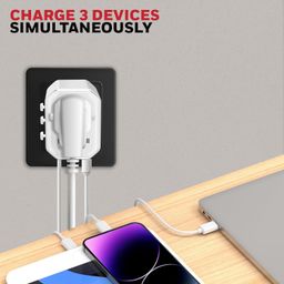 Honeywell New Launch Universal Travel Adapter 38W, 3-in-1 Fast Charging, Universal Socket, TypeC, USBA, Worldwide Wall Charger for EU,US,UK & CN/AUS, Devices, 3Yr Manufacturer Warranty image 4