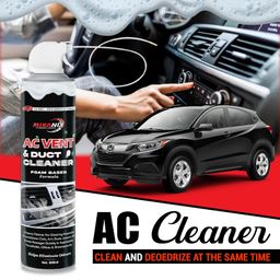 MIKANIX Combo Of Car AC Vent & Duct/Dust Cleaner Foam Spray + Car Dashboard Polish With Nosal Pipe & Foam Sponge For Home & Vehicle Interior Cleaning (Pack of 2) image 2