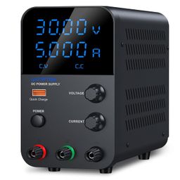 chaalakam - ideas to systems WANPTEK-CHAALAKAM SMPS Variable DC Power Supply 0-30V & 0-05A (150W) GPS305D- 02 Window 04 Digit Display (Black) image 2