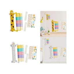 LOOM TREE Kids High Jump Resettable Height Adjustable Indoor Increase Training Tester Yellow Giraffe | 1 Set Touch High Jump Toy image 4