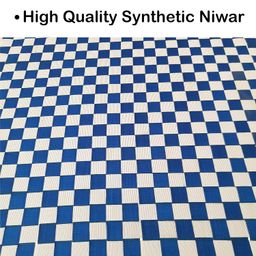 ARTEMIST Folding/Foldable Bed Cot Portable Single Size Metal Cot Bed with Smart Durable 1 Inch Synthetic Niwar and Space Saving Unique Design 3'X6' (Classic Bed)(Blue) image 5