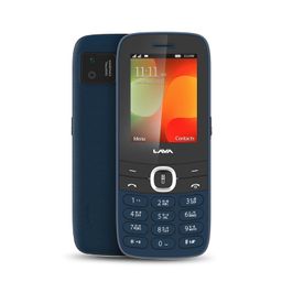 Lava A7 Torch+ Dual Sim Keypad Mobile Phone (with Instant Slide Torch)| 2.4" Big Display | Powerful Battery Backup | Vibration Alert | Camera | Wireless FM & Bluetooth | Blue image 1