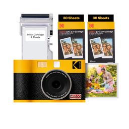 KODAK Mini Shot 2 ERA 4PASS 2-in-1 Instant Camera and Photo Printer (2.1x3.4) (Camera + 68 Sheets, Yellow) image 1