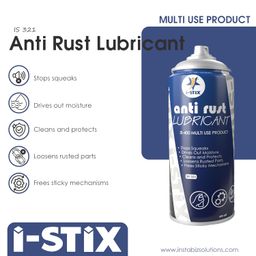 i-STIX | Anti Rust Lubricant Spray 400ml | Multipurpose Rust and Squeaks Remover | For Home and Car image 3