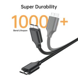 rts usb c hard drive cable USB C Type C to Micro-B USB 3.0 Cable, 10Gbps Fast Charging & Syncing Cord Compatible with Portable External Hard Drives WD, Seagate Expansion, Toshiba, LaCie, Maxtor, 50 CM image 3
