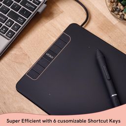 VEIKK VK640 Drawing Tablet 6x4 inch Portable Pen Tablet with 8192 Levels Battery-Free Stylus Graphic Tablet, 6 Shortcuts for Android Windows Mac OS and Chromebook, Support Tilt Function image 2