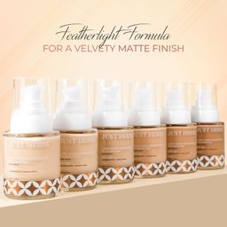 Just Herbs Medium to Full Coverage Liquorice Root and Sandalwood Longwear Weightless Foundation for Face Makeup (Vanilla) image 3