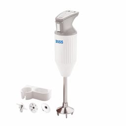 BOSS Stainless Steel B131 Portable Hand Blender 180 Watts | Variable Speed Control | 3-Year Warranty | Easy To Clean And Store | Isi-Marked, Grey image 1