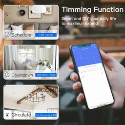 CONBRE SW1 Wi-Fi Smart Modular Touch Switch for Home automation, Energy Monitoring, remote control | Suitable for gyser, AC and other devices upto 24A and 500W | Compatible with Alexa & Siri (White) image 4